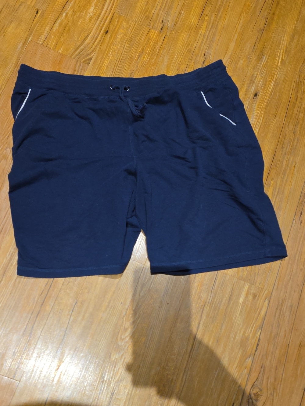 Navy Drawstring Casual Shorts